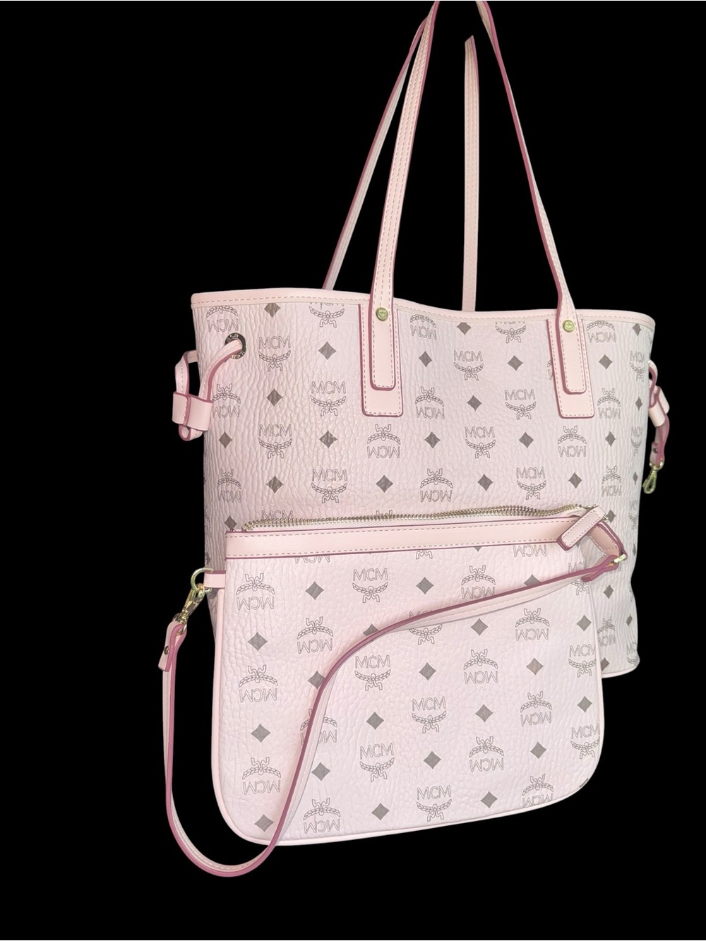 MCM Liz Reversible Visetos Shopper NWT - Picture 2 of 10